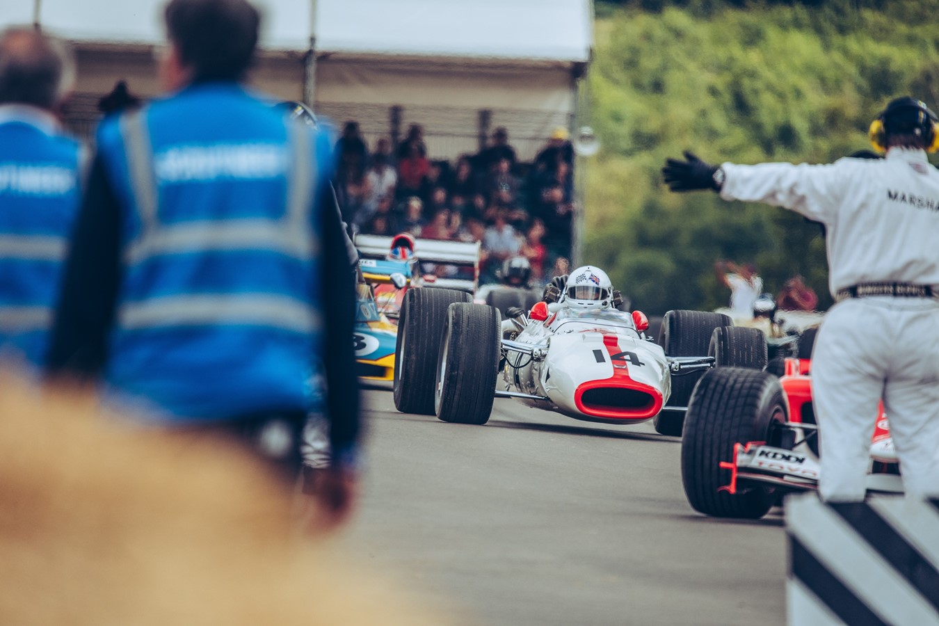 The 1967 Honda RA300 at the 2017 Goodwood Festival of Speed