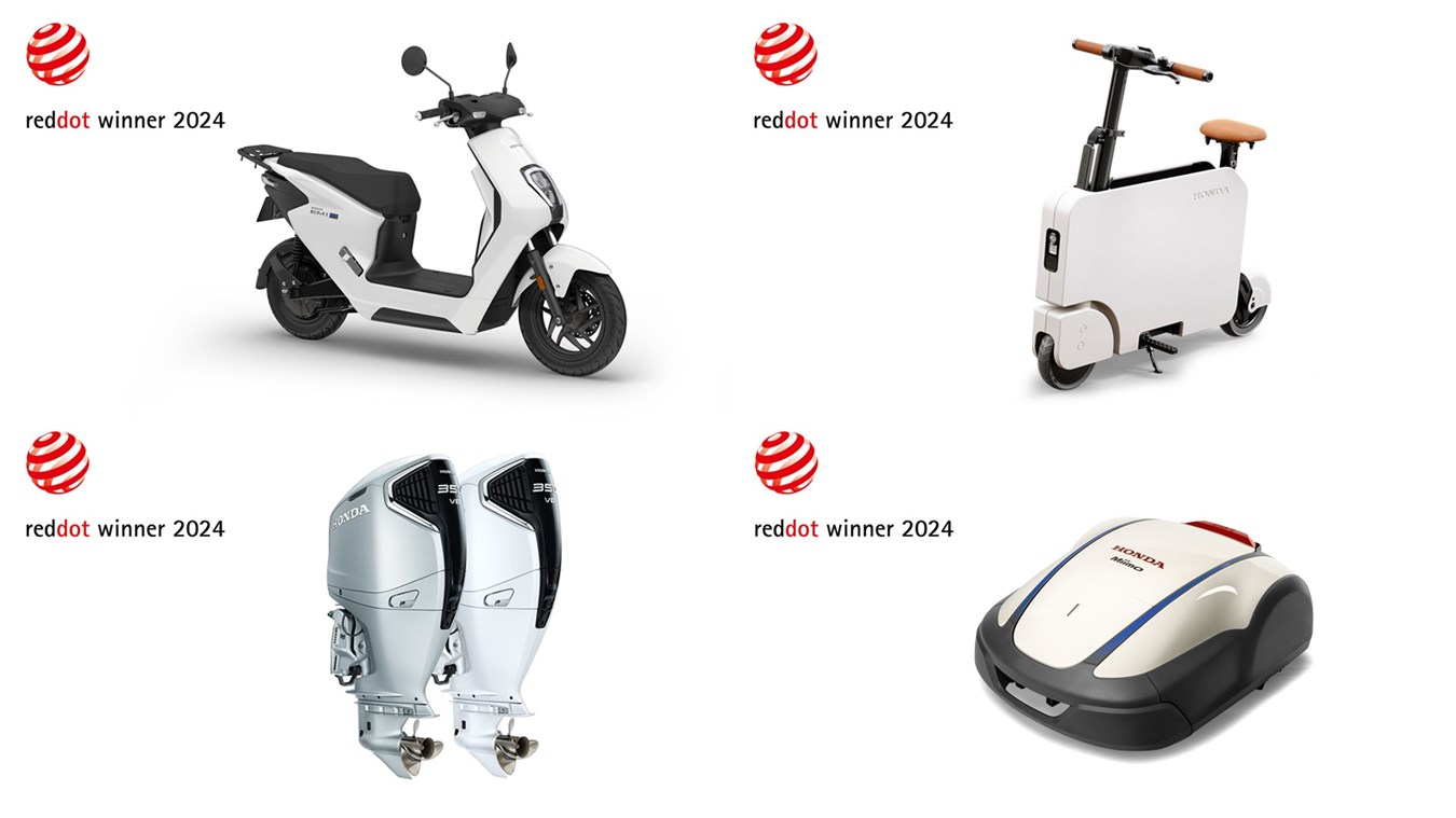 HONDA EM1 E:, MOTOCOMPACTO, BF350 AND MIIMO NAMED WINNERS IN THE RED DOT DESIGN AWARD: PRODUCT DESIGN 2024