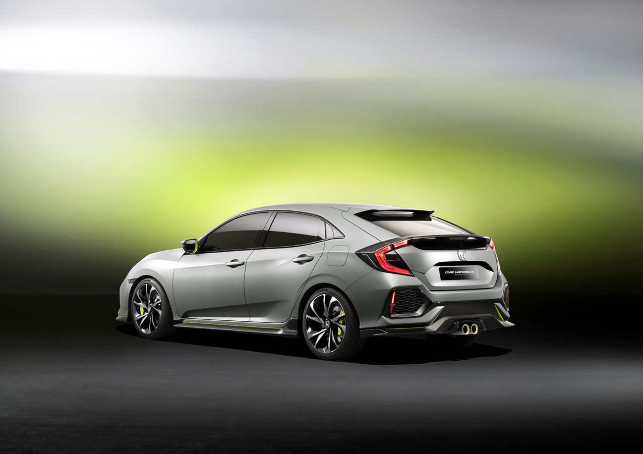 Civic Hatchback Fünftürer Prototyp setzt neue Massstäbe für das Kernmodell von Honda in Europa