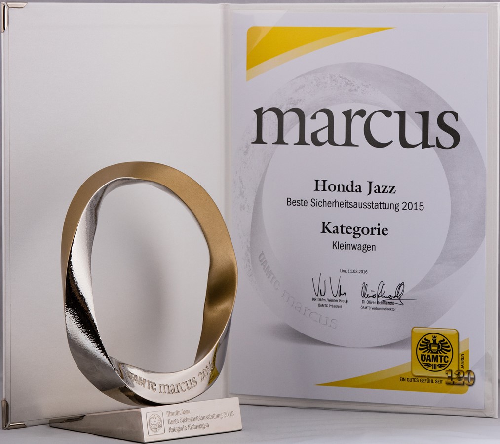 Honda Jazz: Gewinner des Automobilpreis „Marcus 2016“