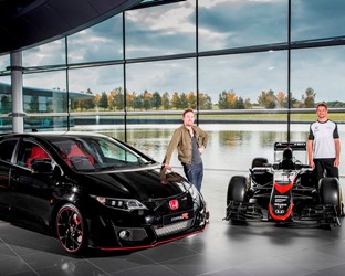 Ricky Wilson and Jenson Button at the MTC