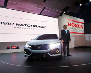 HONDA CEO UNVEILS CIVIC HATCHBACK PROTOTYPE: THE NEXT STEP TOWARDS 200,000 SALES IN EUROPE