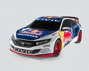 Civic Coupe in Red Bull Global Rallycross racecar livery