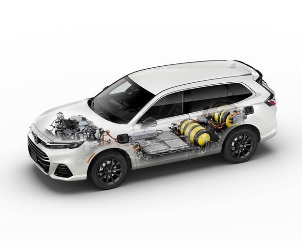 Weltpremiere an der H2 & FC EXPO in Tokio: Honda CR-V e:FCEV – Serienmodell als Wasserstoff-Elektrofahrzeug mit Plug-in Ladefunktion