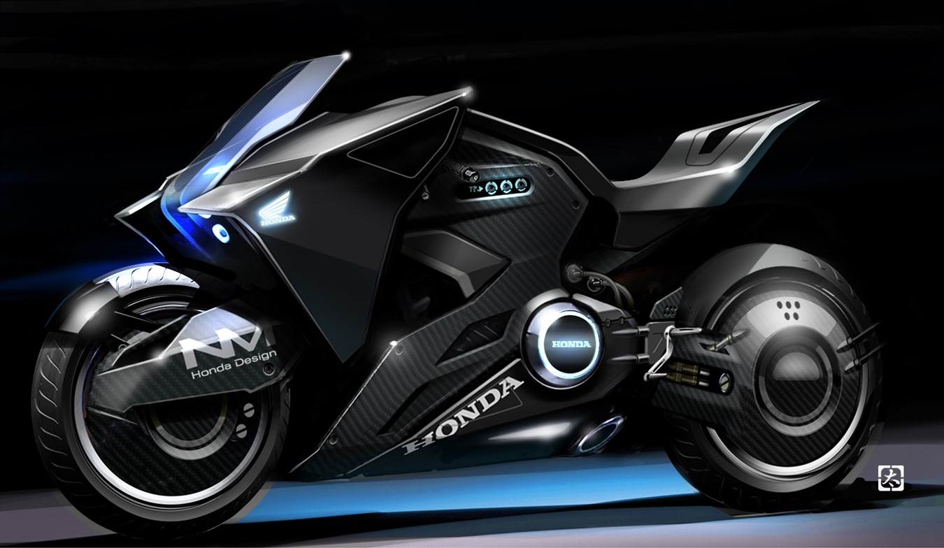 Honda futuristic motorcycle based on the NM4 Vultus makes appearances in the feature film “GHOST IN THE SHELL”