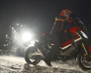 Marquez takes to the snow on the new X-ADV