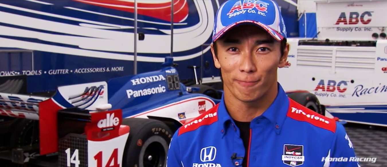 Indycar and ex-Formula 1 driver Takuma Sato hosts episode seven of Honda Racing TV