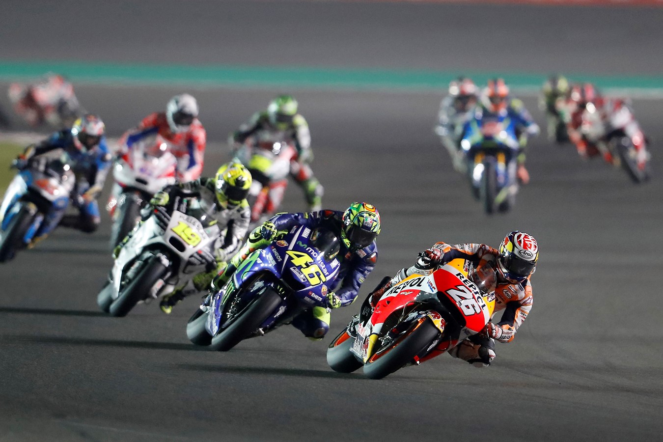 Marquez and Pedrosa Fourth and Fifth in Tricky Qatar Grand Prix