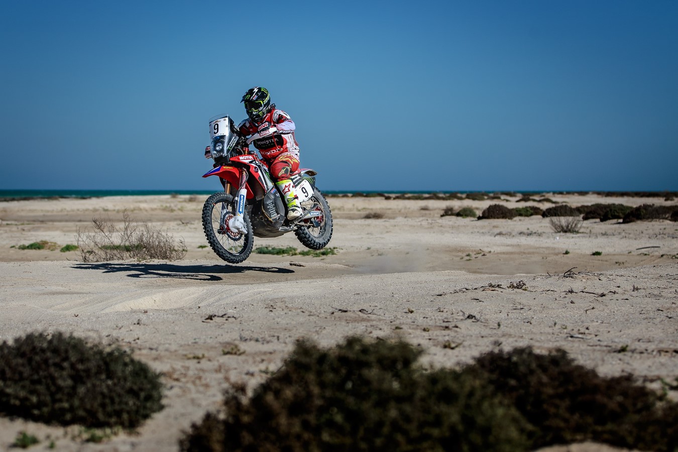 Monster Energy Honda Team finishes second in the Qatar Rally