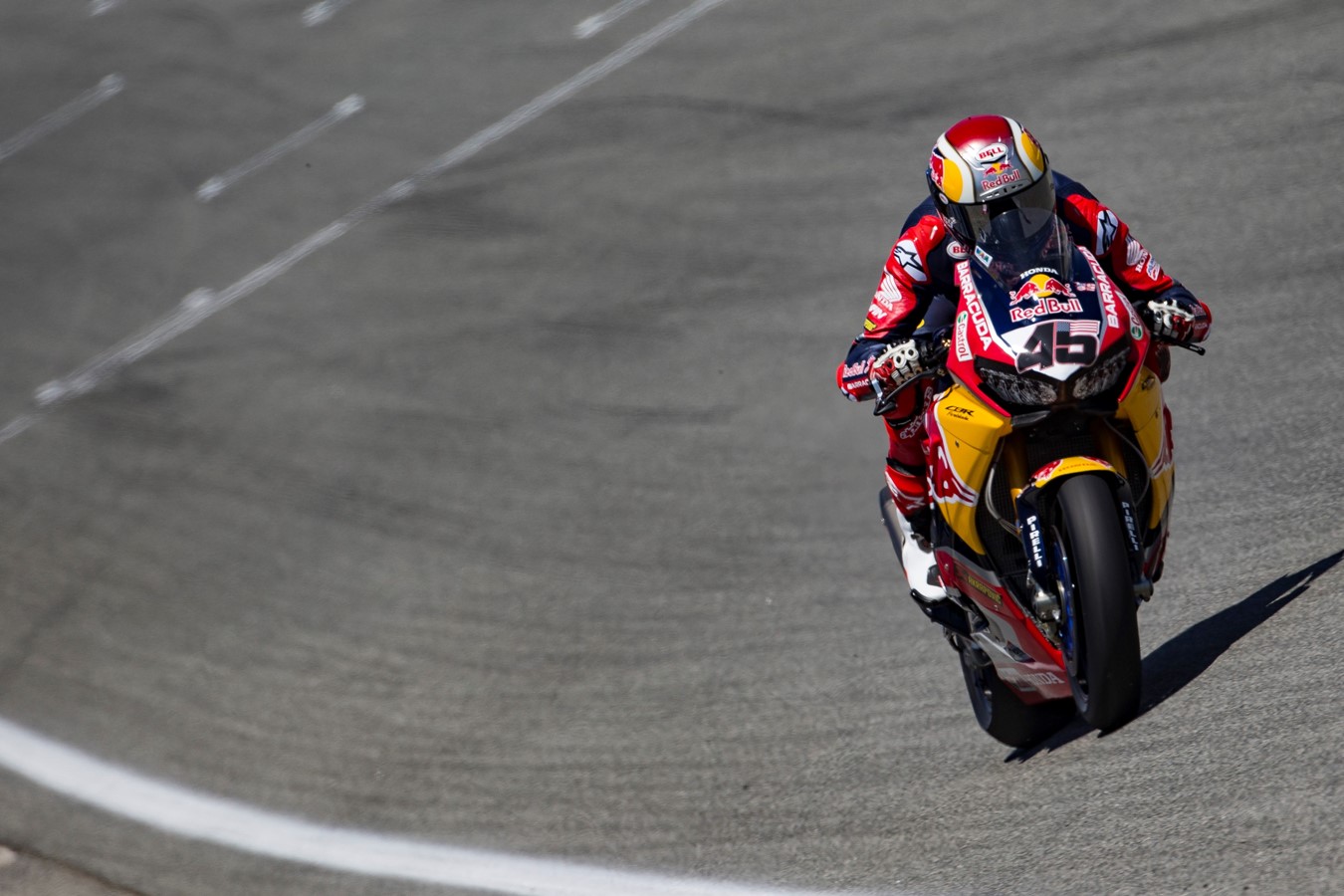 Bradl takes 11th in race one as Gagne scores first WorldSBK point at Laguna