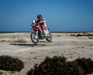 Monster Energy Honda Team finishes second in the Qatar Rally