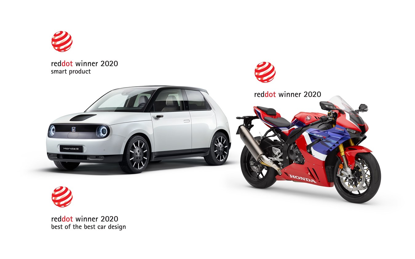 Honda si aggiudica tre premi nei Red Dot Design Awards,  tra cui il "Best of the Best" per la Honda e
