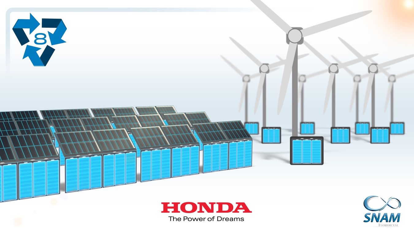 Honda Hybrid & E-Fahrzeug-Batterien erhalten im Rahmen einer neuen Recycling-Initiative ein «Zweites Leben»