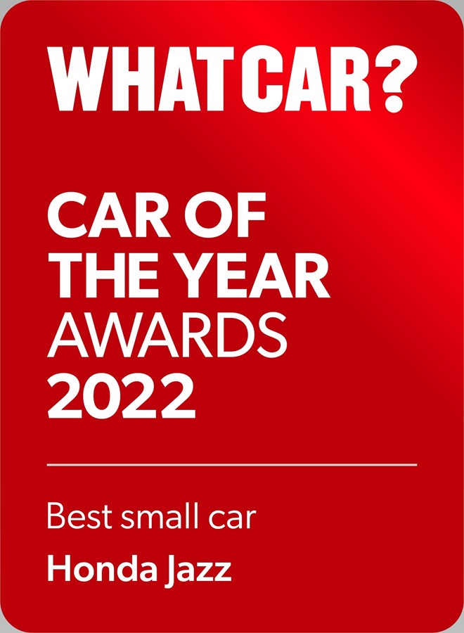 Honda Jazz wins the ‘Small Car of the Year’ at the What Car? Car of the Year Awards 2022