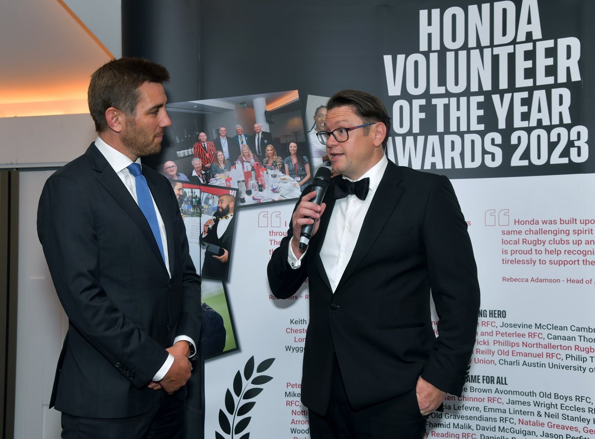 CHAMPIONS OF ENGLISH RUGBY TEAMS CELEBRATED AT THE ANNUAL HONDA VOLUNTEER OF THE YEAR AWARDS 2023