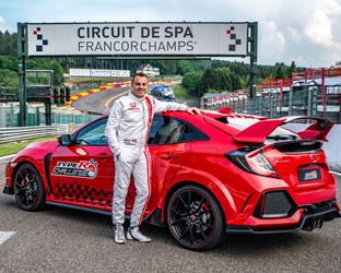 ‘Type R Challenge 2018’ hits Eau Rouge: Japanese Super GT star Bertrand Baguette takes lap record at Spa-Francorchamps