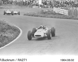 Ronnie Bucknum (RA271) in the 1964 German Grand Prix