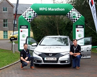 Super-efficient Civic Tourer powers Honda (UK) to ‘MPG Marathon’ title