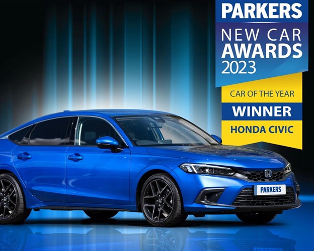 ALL-NEW CIVIC e:HEV AWARDED CAR OF THE YEAR 2023 BY PARKERS