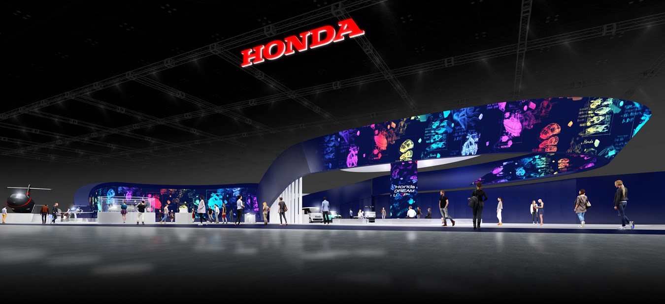 Översikt över Hondas utställningsföremål på JAPAN MOBILITY SHOW 2023