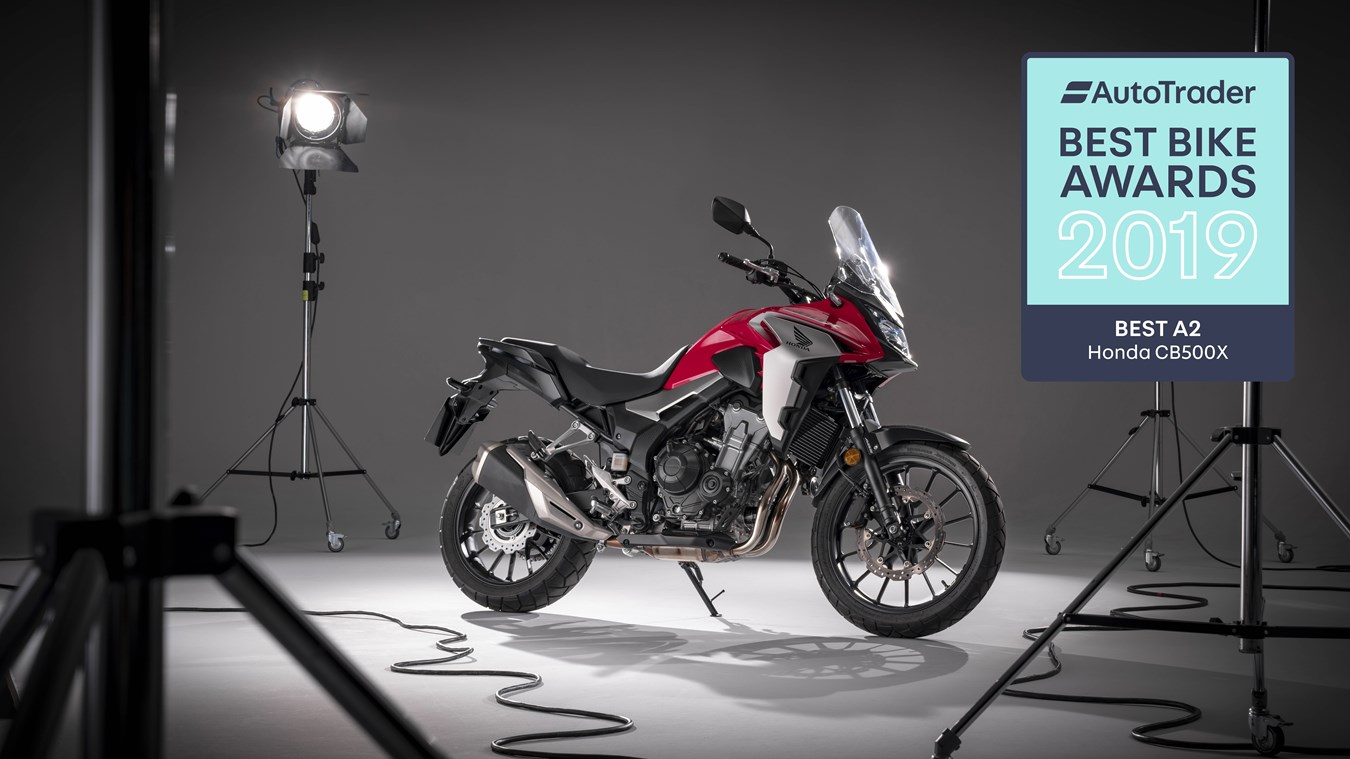 Honda CB500X collects top honours in A2 bike category at Auto Trader Best Bike Awards 2019