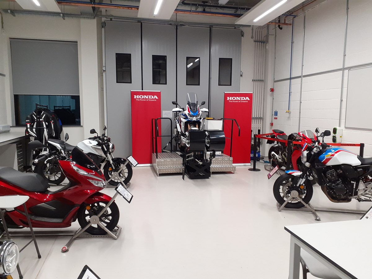 Honda UK collaborates with Nottingham Trent University to showcase motorcycles to students