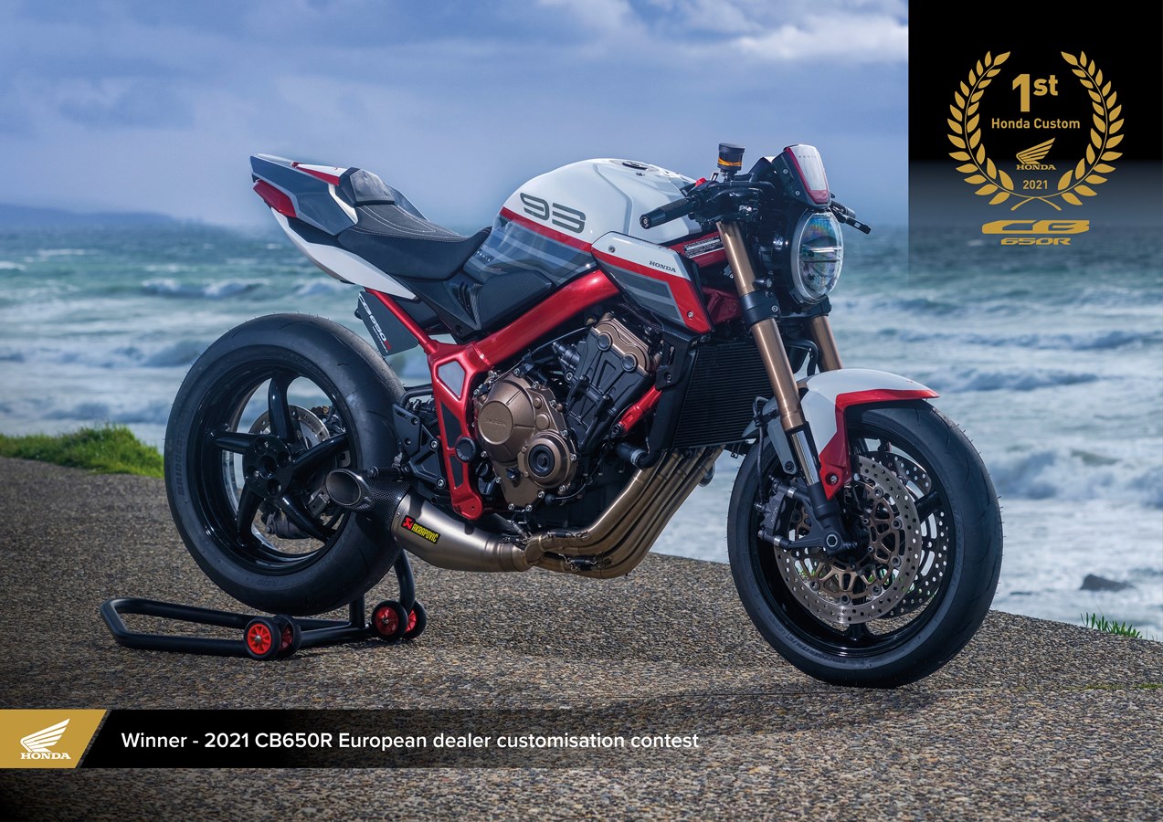 Honda anuncia la CB650R ganadora del concurso European Honda Customs 2021