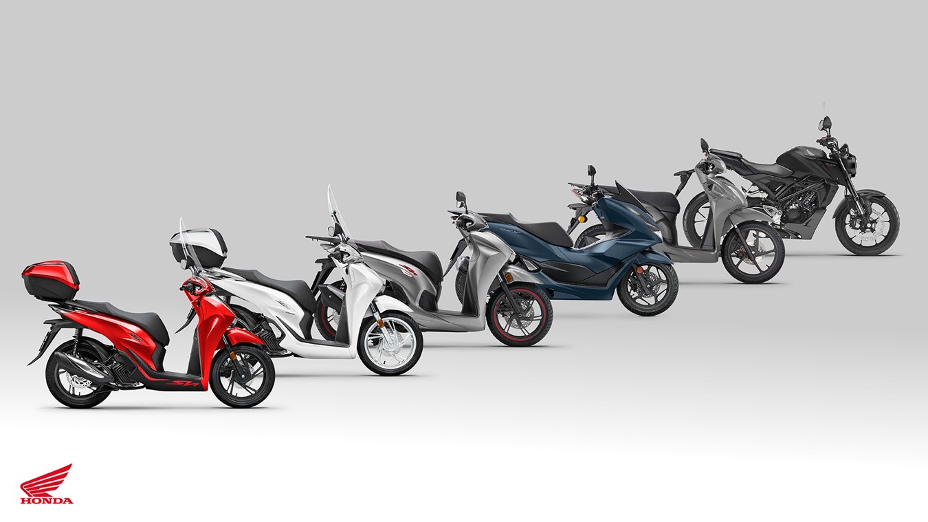 New colours for Honda’s most popular European commuter models for 23YM