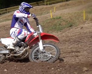 Jean Michel Bayle on board CRF250R and Helicam footage of CRF family 