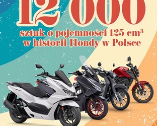 12 000 „125” sprzedanych przez sieć Hondy Polsce