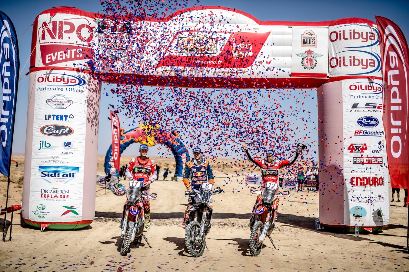 Double podium places for Monster Energy Honda Team in the Morocco Rally