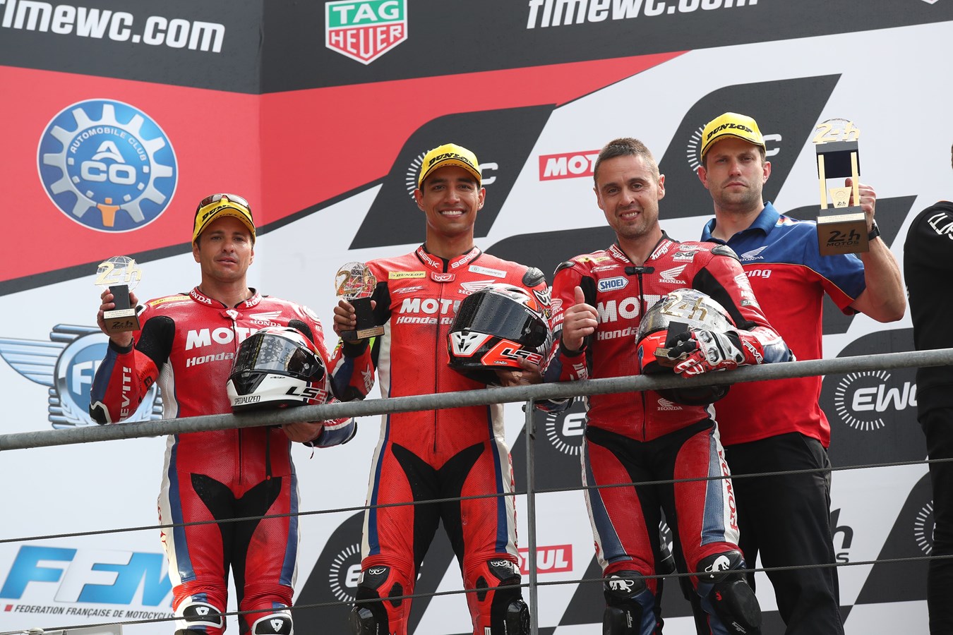 Honda Endurance Racing erobert den zweiten Podiumsplatz beim 24-Stunden-Motorradrennen von Le Mans