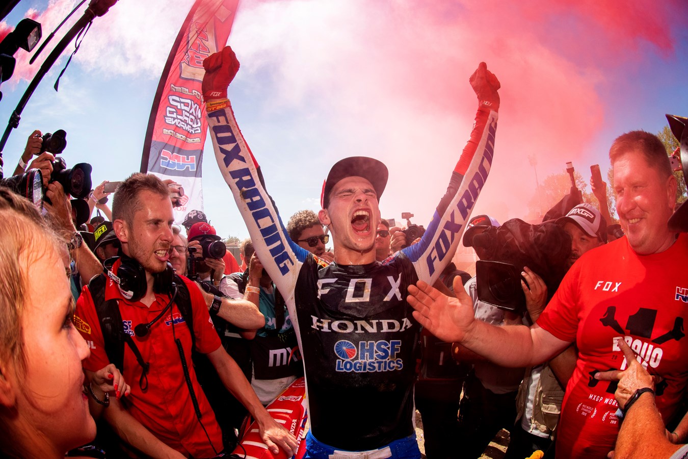 Gajser seals third world championship in front of massive Slovenian crowds