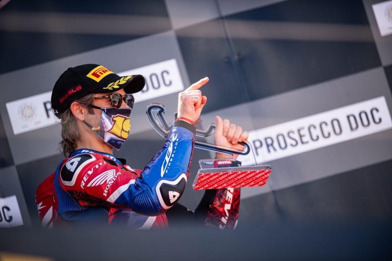First podium of the season for Team HRC and Bautista at Motorland Aragón