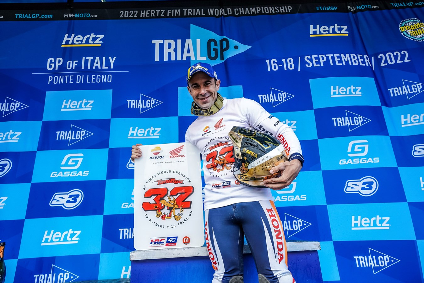 Toni Bou wins a 16th outdoor world title in Italy