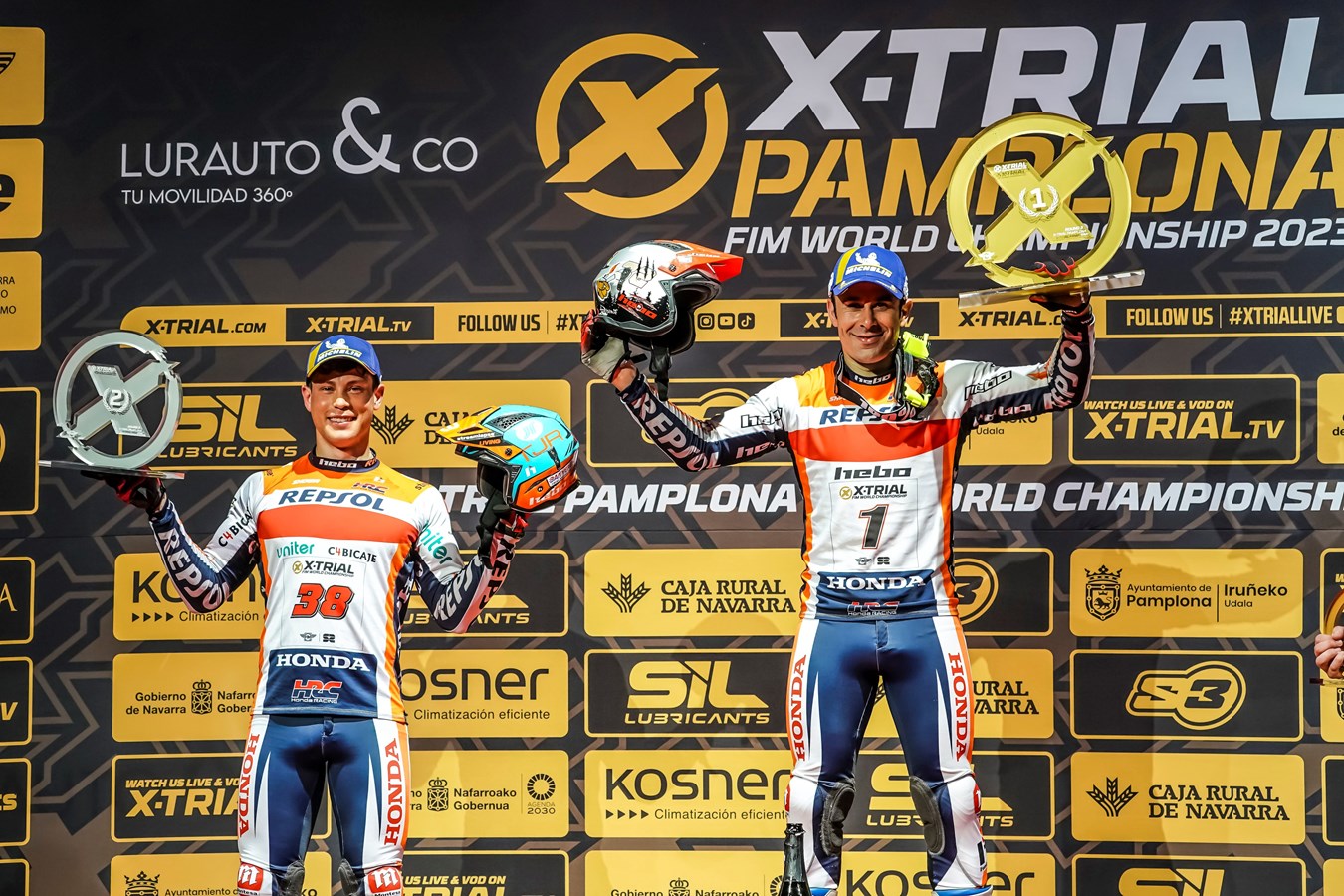 New one-two for Repsol Honda Trial Team in Pamplona