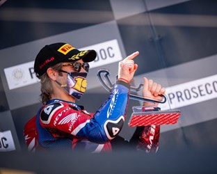 First podium of the season for Team HRC and Bautista at Motorland Aragón